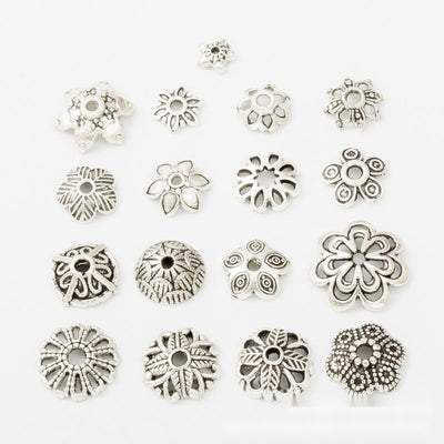 Floral Bead Cap assortment showing 10 available variants