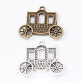 Openwork Carriage Charm Metal Jewelry Making Component view 1
