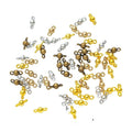 Double Loop Bead Link Jewelry Making Component In 4 Finish Options view 1