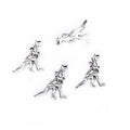 Tyrannosaurus Skeleton Detailed Metal Charm in 1 Finish view 1