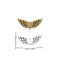Winged Heart Spacer Bead in 2 Metal Finishes for Jewelry Making view 1
