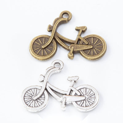 Front and finish comparison of bicycle charm