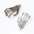Vintage Skeleton Hand Charms in Multiple Finishes for Jewelry Making view 1