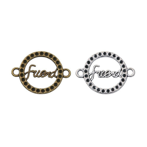 friend round two loop connector shown from the front in the available metallic finishes