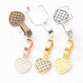6-Finish Heart Pendant Bail Metal Jewelry Components for Crafts view 1