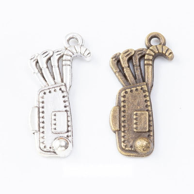 Golf Bag Charm finish comparison on a white background