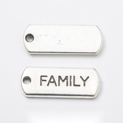 Family Word Charm shown on a white background