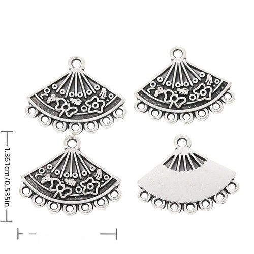 Layered fan connector charms shown in product image 1