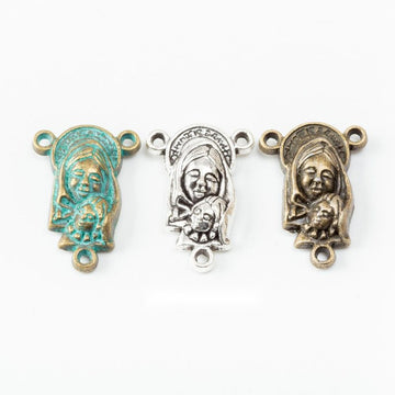 Religious Portrait Three Loop Connectors in Three Finishes