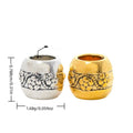 Paw Print Barrel Bead in 2 Metal Finishes for Jewelry Making view 1