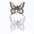 Large Openwork Fairy Butterfly Charms in Bronze and Silver view 1