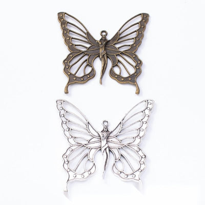 Fairy butterfly charm shown in grouped front views