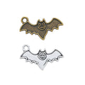 Smiling Bat Metal Charm in 2 Pictured Finishes Jewelry view 1