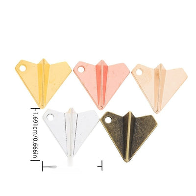 Group view of the available paper airplane charms