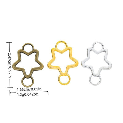 Star Connector showing an open five-point star with loops at both ends
