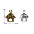 Topdog Doghouse Charm In 2 Metal Finishes For Jewelry Making view 1