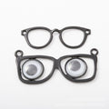 Black Eyeglasses Frame Connector Charms In Two Styles view 1