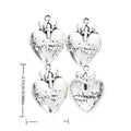 Sacred Heart Cross and Thorns Charm in 1 Pictured Finish view 1