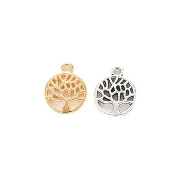 Small Tree of Life Charm Metal Pendant for Jewelry Making