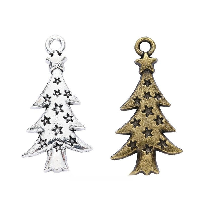 Star Cutout Christmas Tree Charm in 2 Pictured Finishes