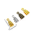 Leaf Bail Bead Metal Jewelry Component 4 Finish Options Craft Supply view 1