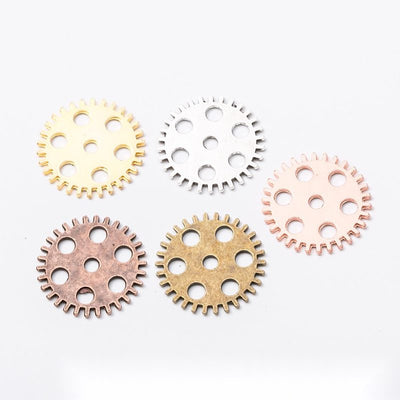 Group view of the available perforated gear charms