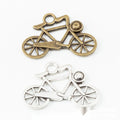 Vintage Bicycle Charms in Multiple Finishes for Jewelry Making view 1