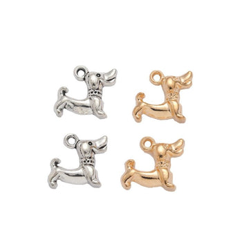 Leaping Fawn Detailed Metal Charm in 2 Finishes for Crafting