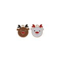 Enamel Reindeer Face Alloy Charm in 2 Pictured Options view 1