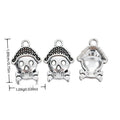Pirate Skull Crossbones Charm in Textured Metal for Jewelry Making view 1