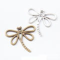 Openwork Dragonfly Charms in Two Antique Metal Finishes view 1