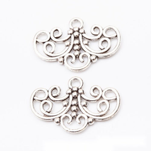 Product photo 1 of the scrollwork multi-loop bar connector highlighting its symmetrical scrollwork bar with side and low