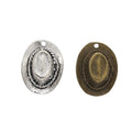 Cowboy Hat Shaped Metal Beads in 2 Metal Finish Options view 1