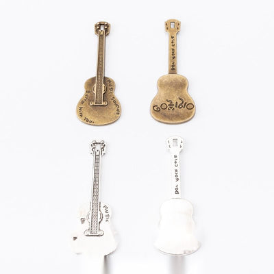 Acoustic Guitar Charm finish comparison on a white background