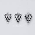 Small Grape Cluster Charm In 1 Metal Finish For Jewelry Making view 1