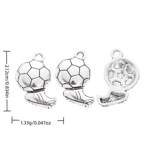 Soccer ball boot and player charms shown in product image 1