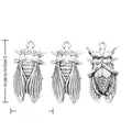 Cicada Detailed Alloy Charm in Antique Silver Finish view 1