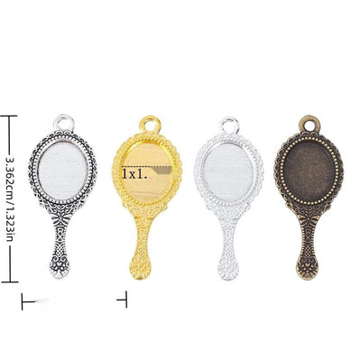 Group view of the available hand mirror bezel charms