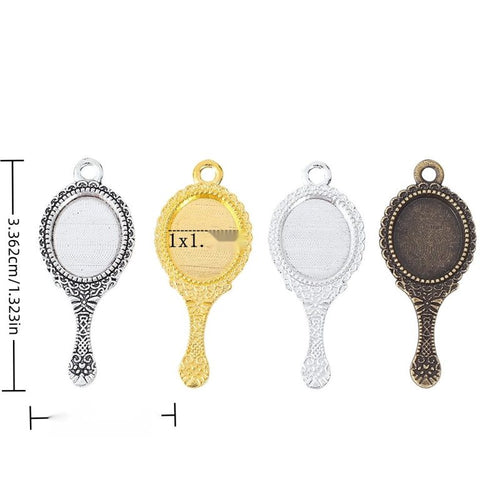 Group view of the available hand mirror bezel charms