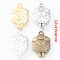 Cartoon Sheep Charm Pendants in Four Metallic Finishes view 1