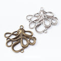 Openwork Octopus Charm Metal Jewelry Making Pieces view 1