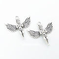 Flying Fairy Charm Metal Pendant for Jewelry Making view 1