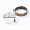 Round Open Back Bezel Pendant Frames in Two Finishes view 1