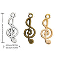 Treble Clef Music Charm in Three Metal Finishes for Jewelry view 1
