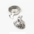 Rover Dog Bowl Charm with Bones in Antique Silver Tone view 1