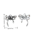 Floral Ribbon Bow Alloy Charm in Antique Silver Finish view 1
