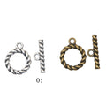 Twisted Ring and Bar Toggle Clasp Jewelry Component view 1