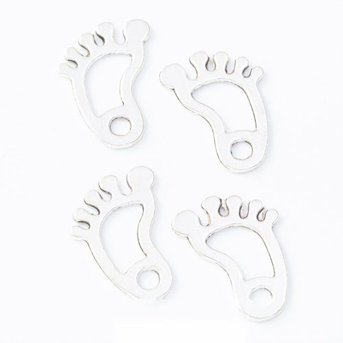 Overview of footprint charms in the available designs and finishes