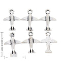 Front View Airplane Metal Charm Pendant for Jewelry Making view 1