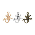 Curled-Tail Gecko Charm Metal Pendant for Jewelry Making view 1